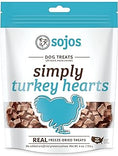 Load image into Gallery viewer, Sojos Simply Turkey Hearts Freeze-Dried Dog Treats, 4.0oz