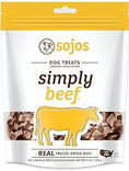 Load image into Gallery viewer, Sojos Simply Beef Freeze-Dried Dog Treats, 4-oz bag