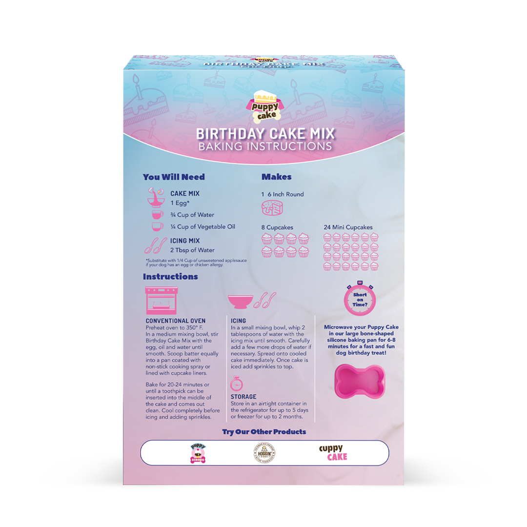 A box of dog treats is shown, highlighting its vibrant packaging and product information on the front