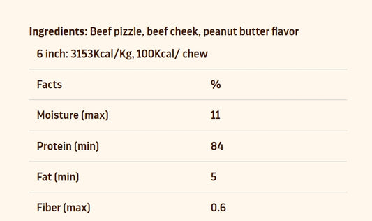 Power Bully Sticks 6" 1
