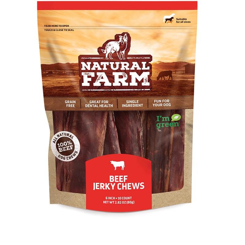 6" Beef Jerky Chews 10 Pack