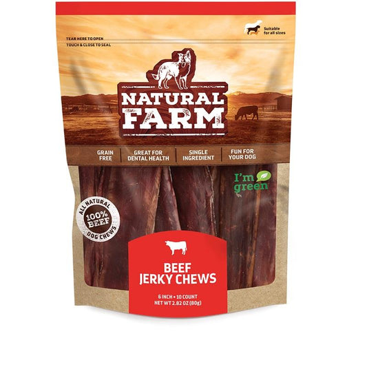 6" Beef Jerky Chews 10 Pack