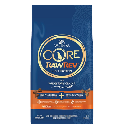 RawRev Wholesome Grains + 100% Raw Turkey