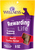 Wellness Rewarding Life Beef & Turkey Grain-Free Soft & Chewy Dog Treats