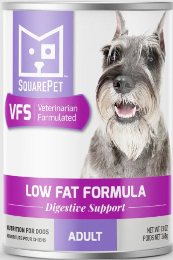 SquarePet VFS Canine Low Fat Formula Wet Dog Food, 13-oz can, case of 12