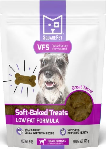 SquarePet VFS Canine Low Fat Formula Dog Treats, 6-oz bag