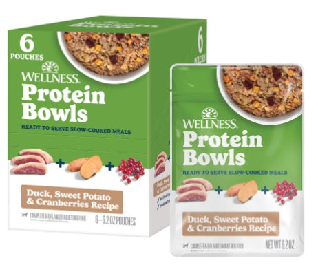 Wellness Protein Bowls Wet Dog Food – Duck, Sweet Potato & Cranberries