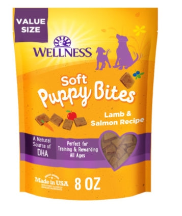 Wellness Soft Puppy Bites Lamb & Salmon Value Bag 8oz