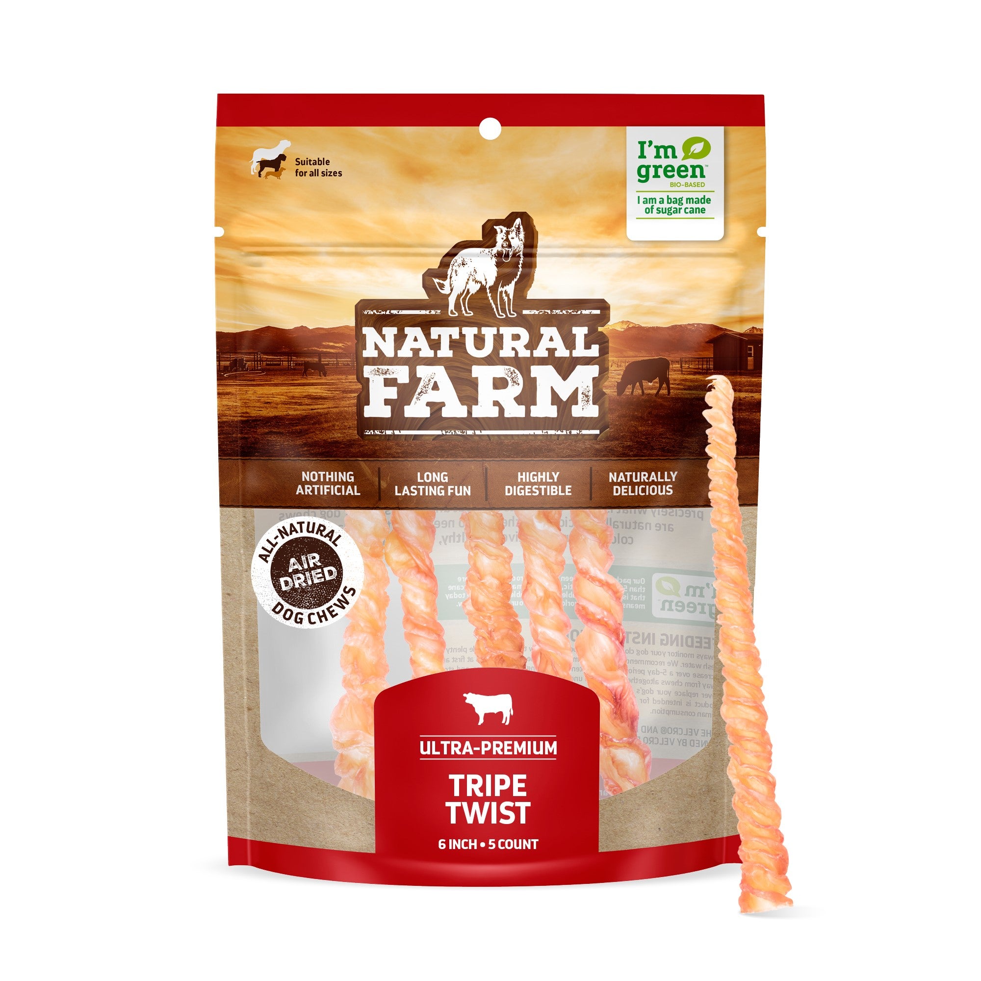 6" Tripe Twist 5 Pack