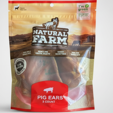 Natural Farm Pig Ears - Background Removed