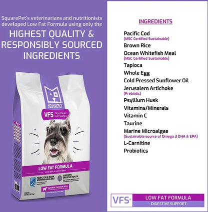 SquarePet VFS Digestive Support Low Fat Formula Dry Dog Food