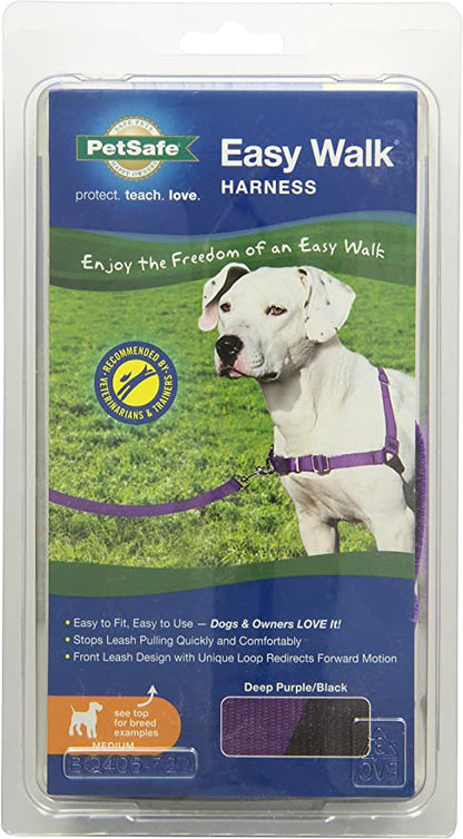 Premier Easy Walk Dog Harness, Deep Purple/Black