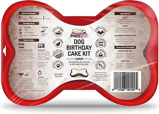 Puppy Birthday Cake Mix Kit (Carob)